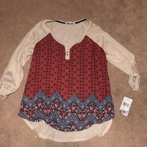 NWT Boutique Shirt! XL can fit L! Fall colors